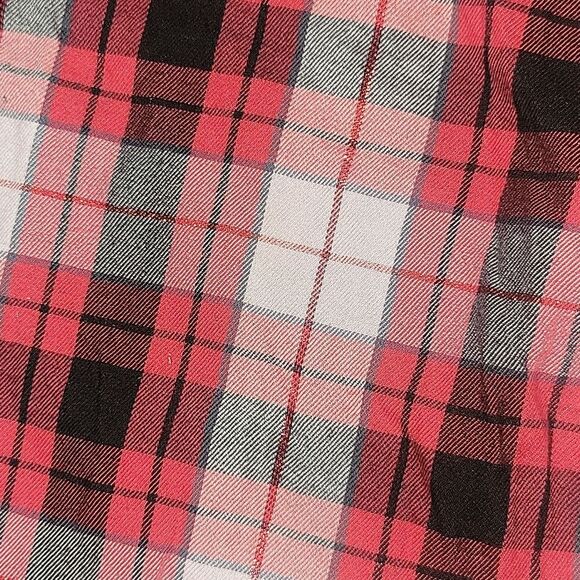 Victoria's Secret Pajama Pants S Red Plaid PJ Bottoms Tinsel - Picture 5 of 7